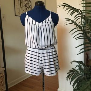 Striped roxy romper